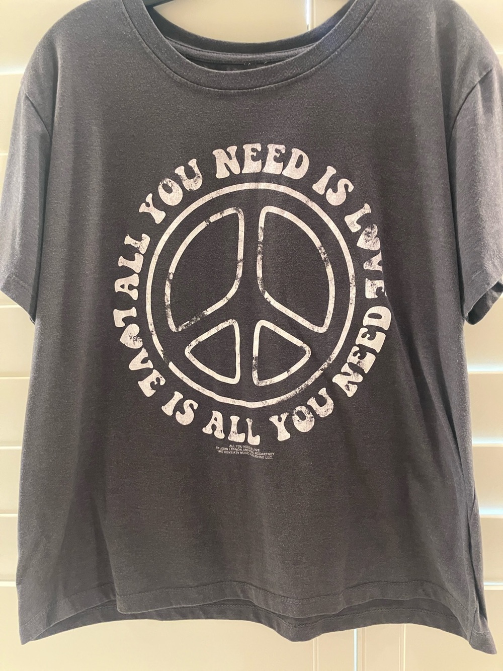 Peace “All You Need Is Love” Graphic Tee